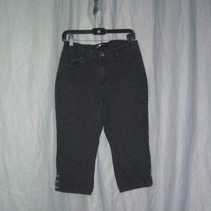 Black Denim Capris